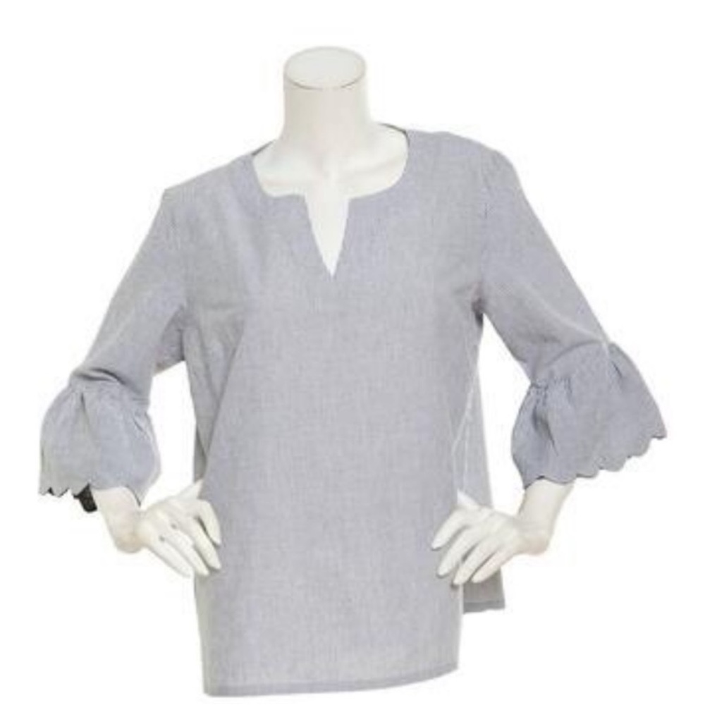 PRESWICK & MOORE size: S, 3/4 sleeve blouse,